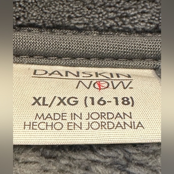 Danskin Now Fleece Zip Up Jacket Super Soft Plus X-Large 16/18 Grey - Picture 15 of 16